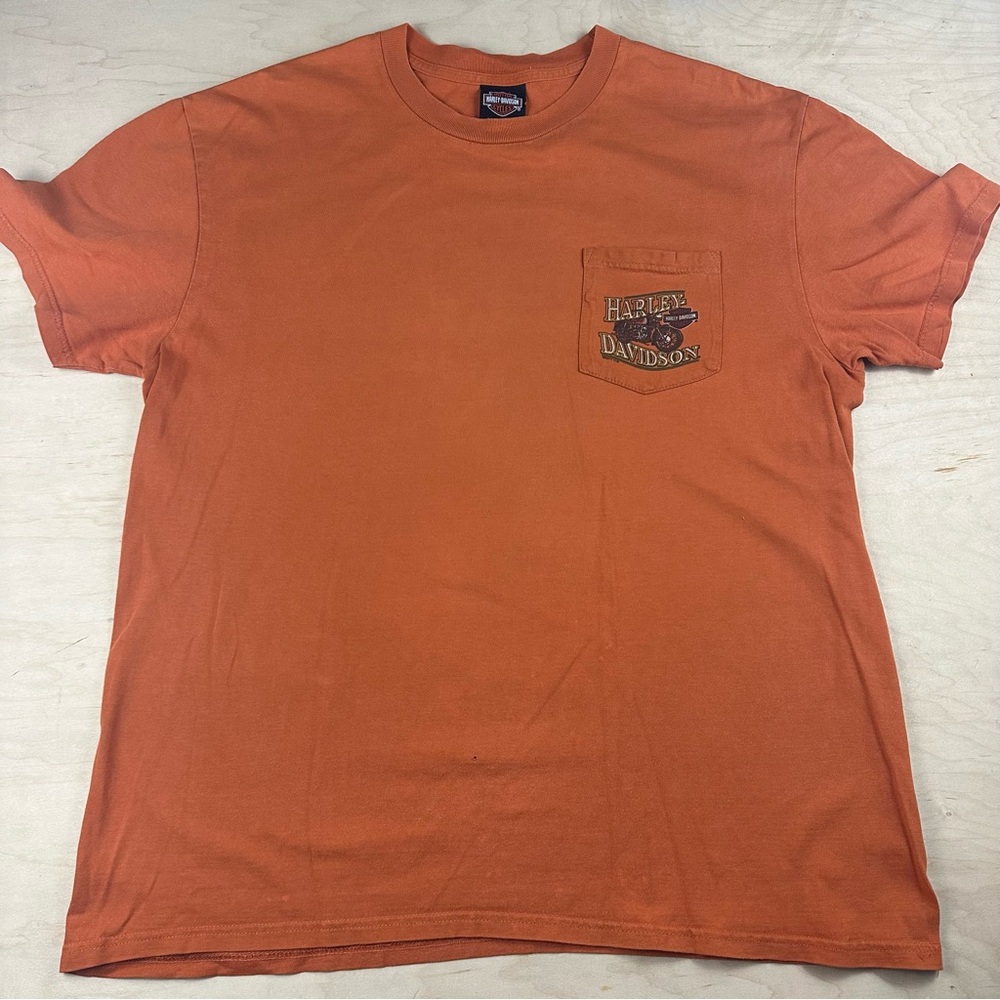 Harley-Davidson Men's Orange T-Shirt
